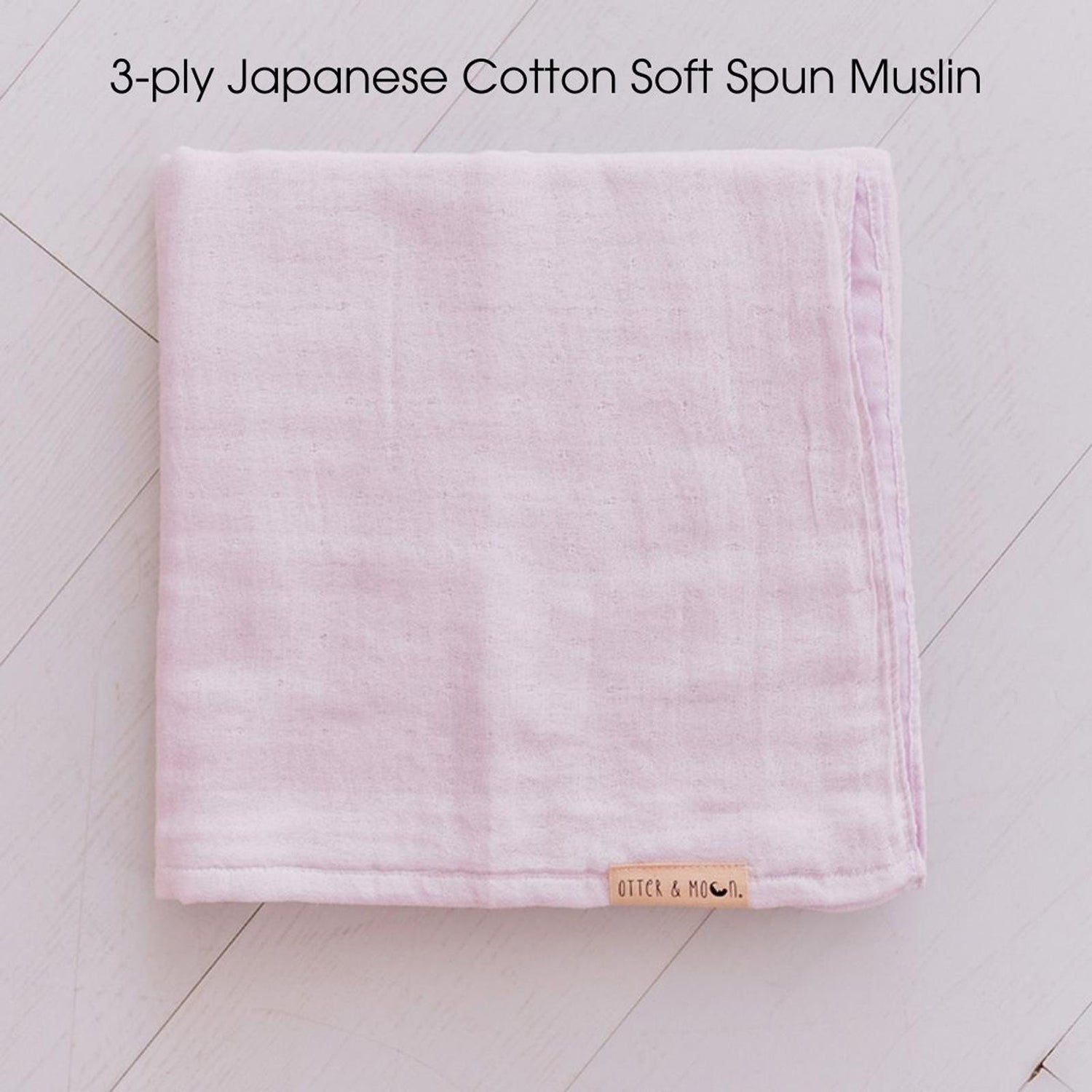 Soft Spun Cotton Muslin Swaddle 47 x 47 in Water Lily/Wisteria (360443)