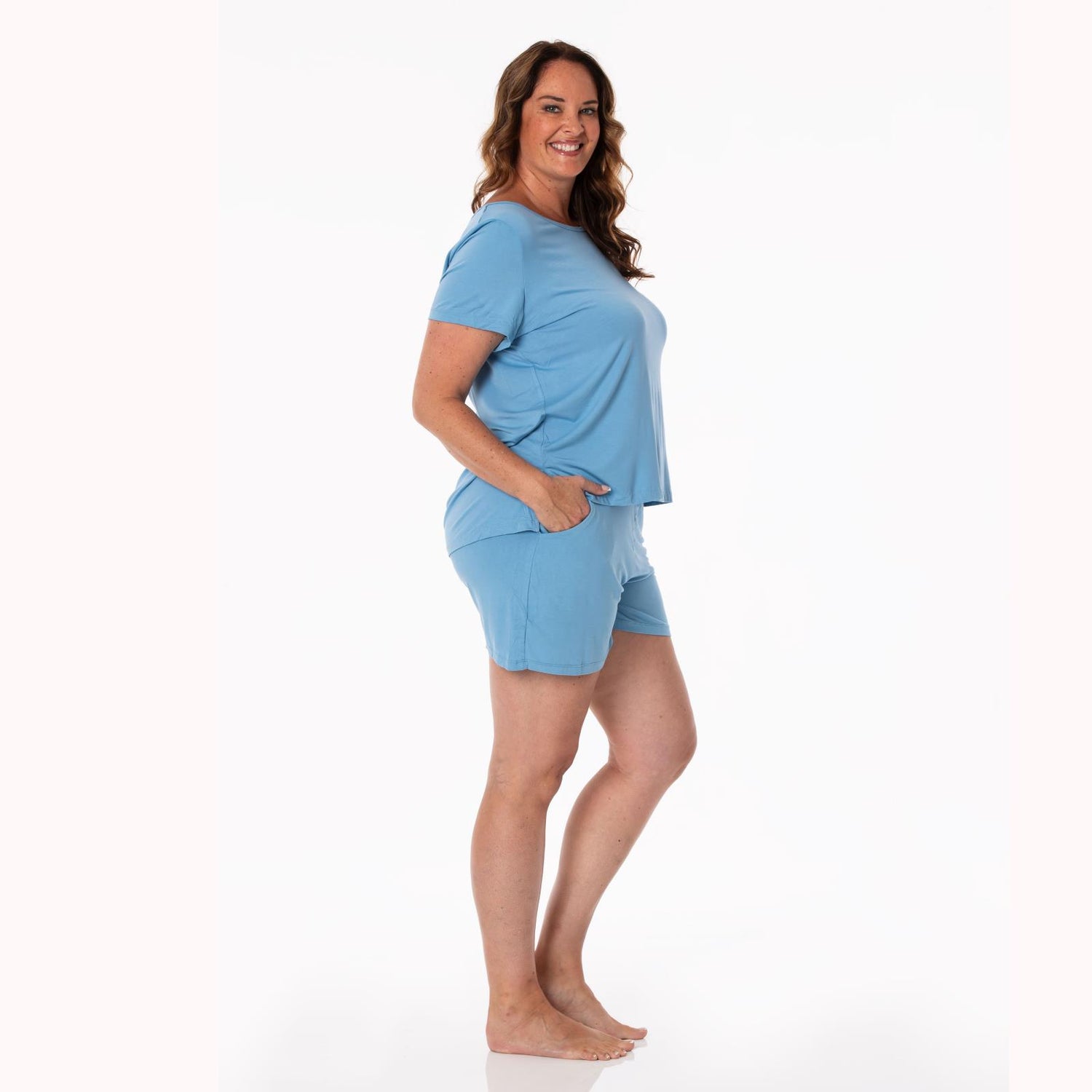 Women's Lounge Shorts in Dream Blue