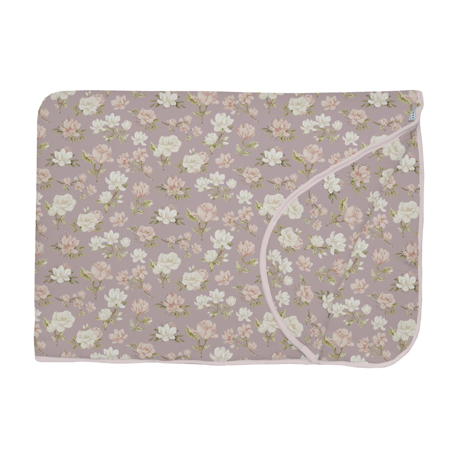 Print Fluffle Throw Blanket with Embroidery in Sweet Pea Spring Floral (373751)