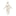 Print Knotted Layette Gown & Hat Set in Natural Dogs