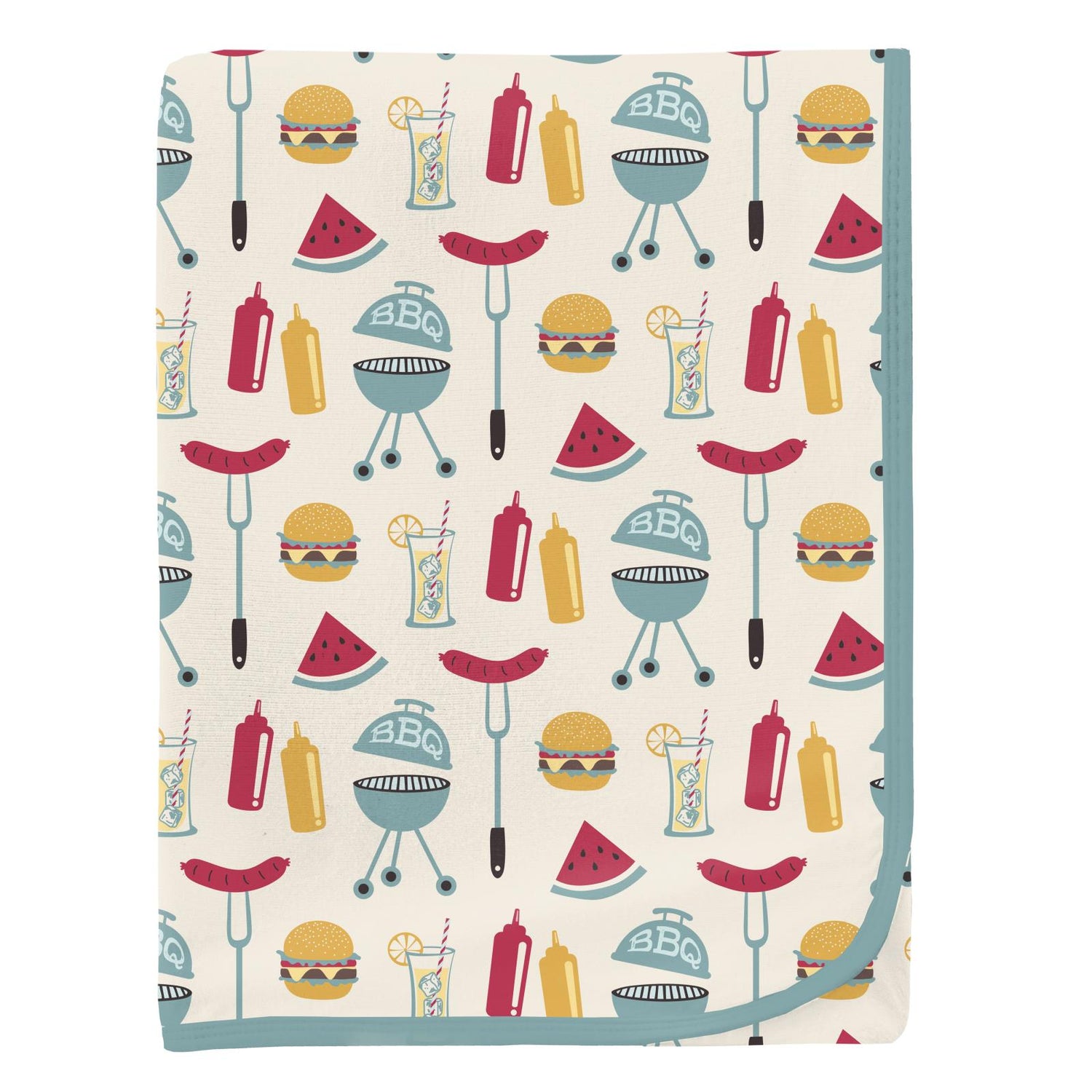 Print Swaddling Blanket in Natural BBQ (358379)