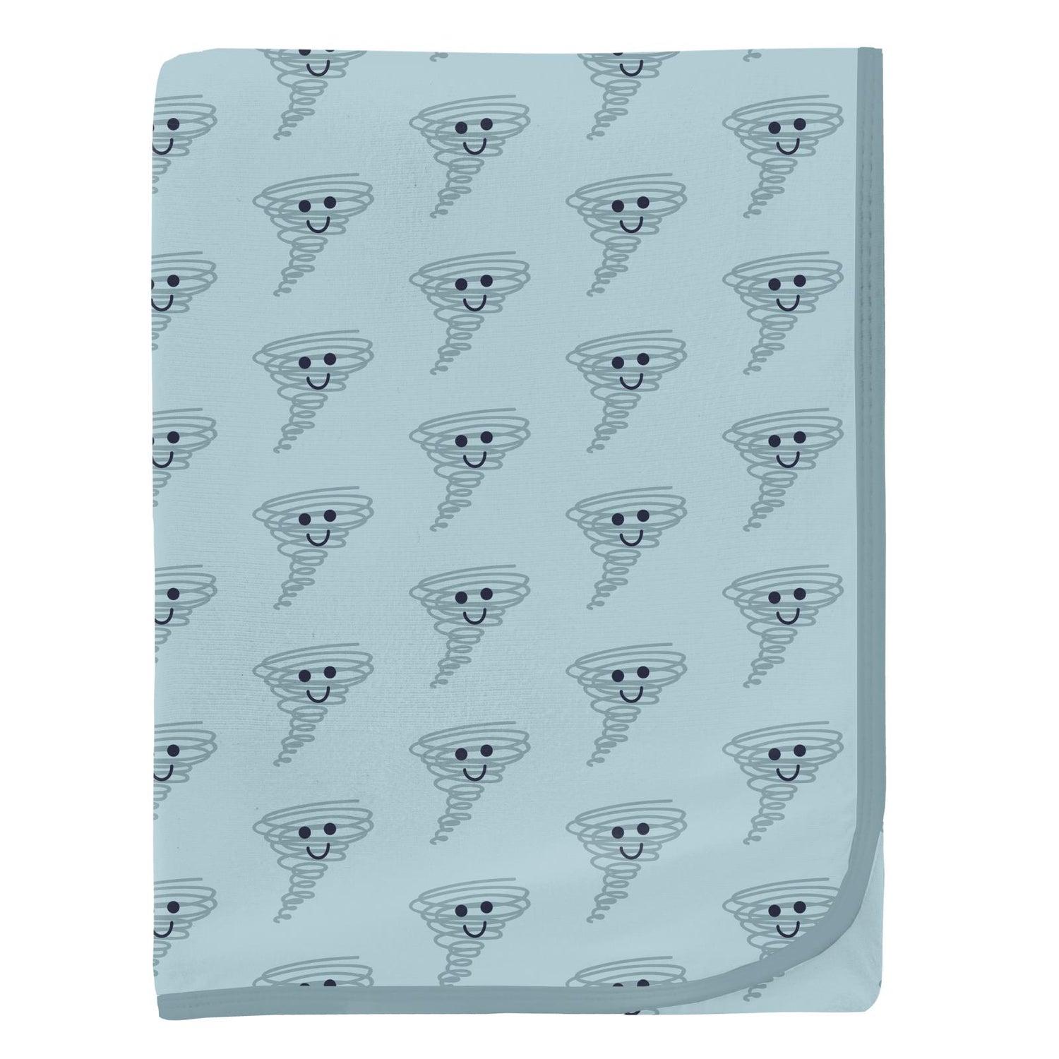 Print Swaddling Blanket in Spring Sky Happy Tornado (358333)