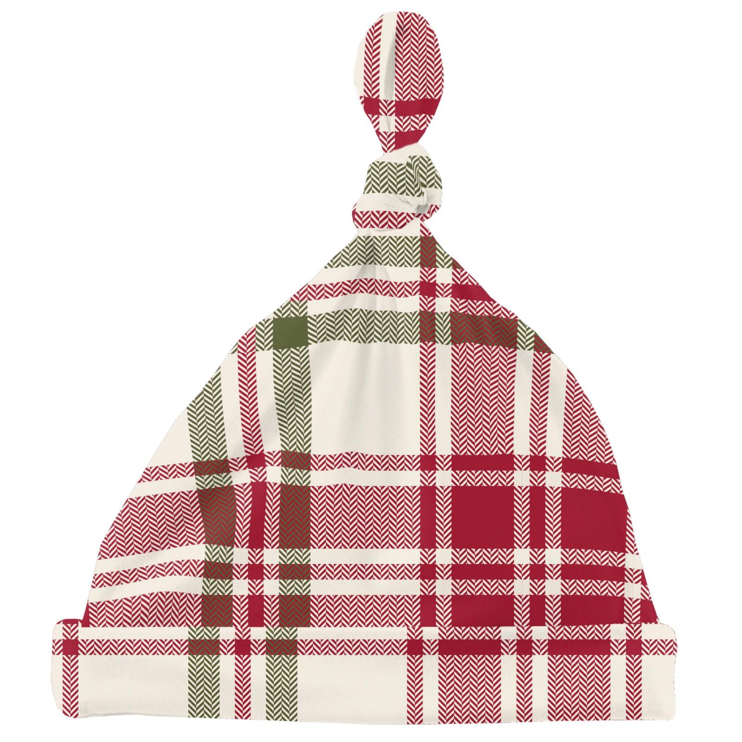 Print Knot Hat in Fireside Plaid (342884)