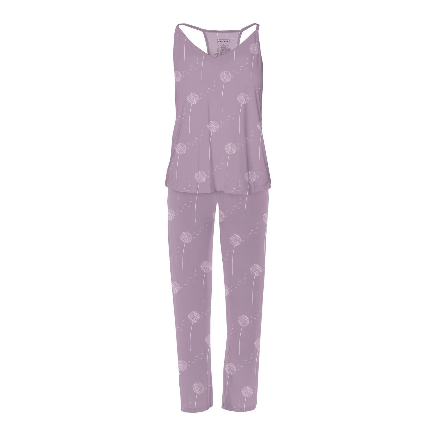 Women's Print Swing Tank & Pajama Pants Set in Lavender Dandelion Wish (318307)