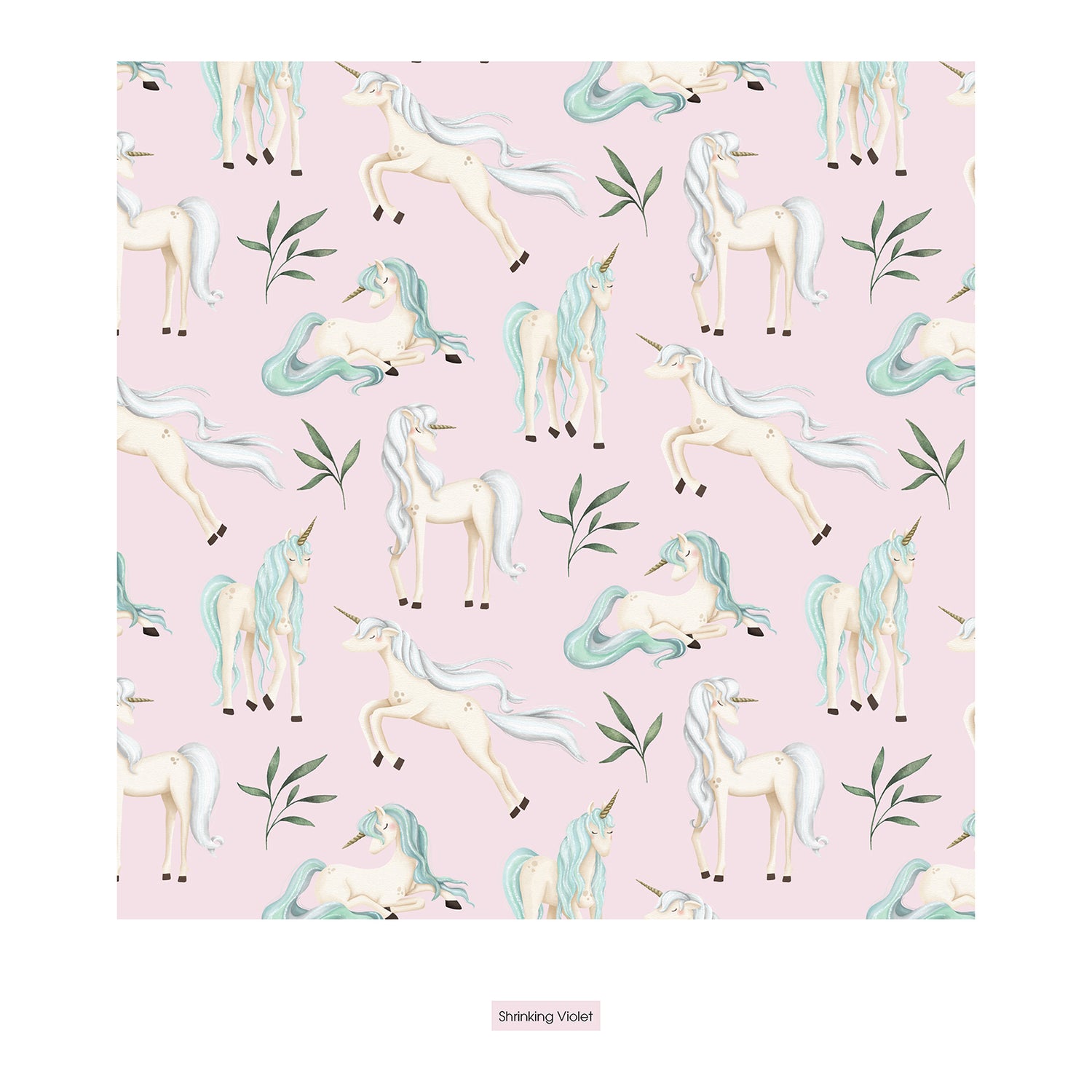 Print Fluffle Sleep Bag in Shrinking Violet Sleeping Unicorns (323053)