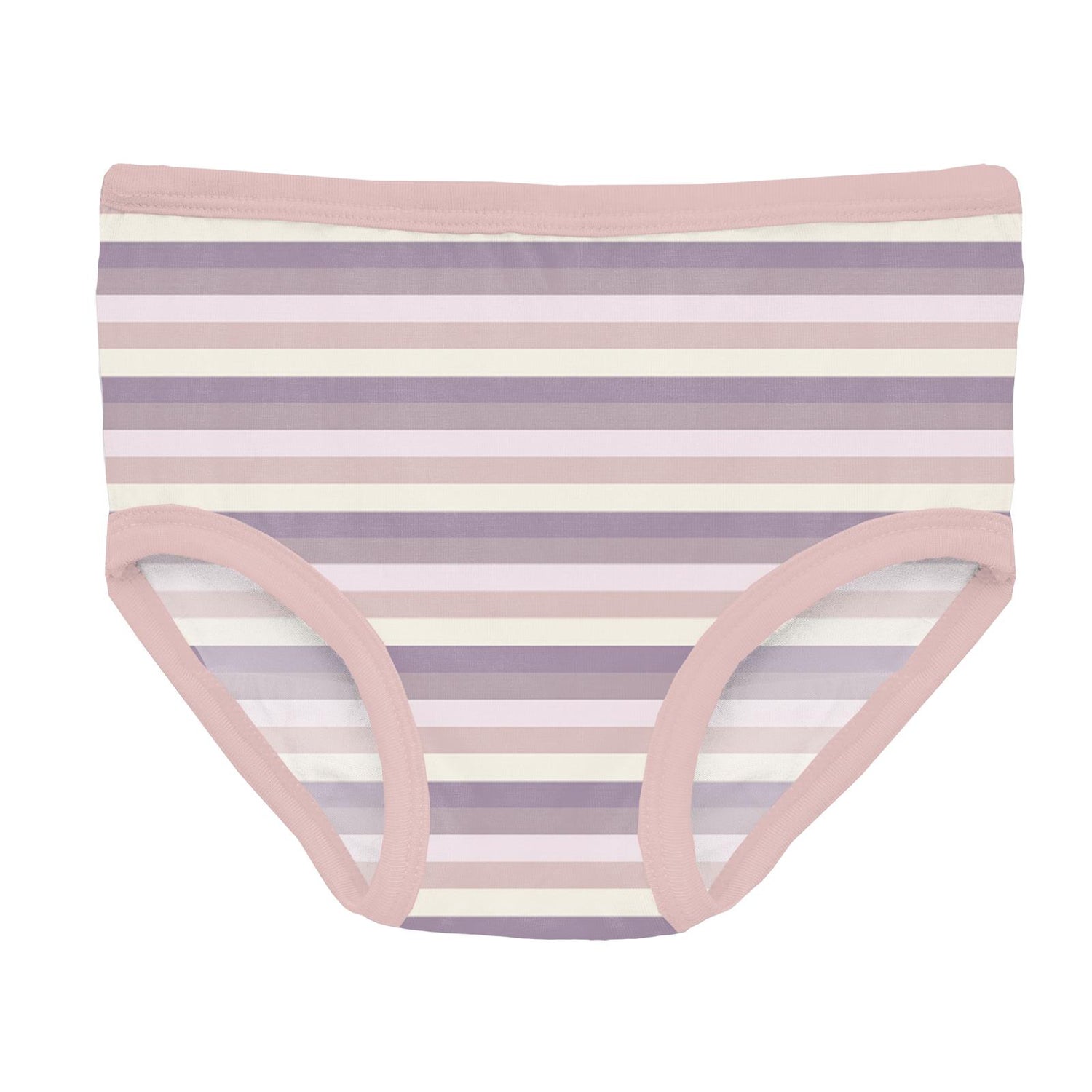 Print Girl's Underwear Set of 3 in Shrinking Violet Bow Lattice, Lavender Bliss Stripe & Lavender Caticorn (361369)