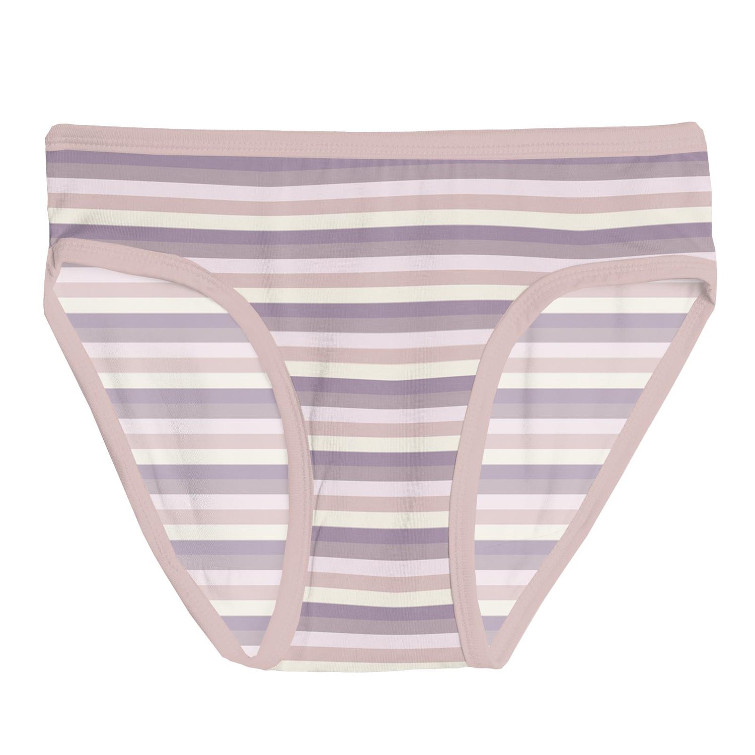 Print Girl's Underwear Set of 3 in Shrinking Violet Bow Lattice, Lavender Bliss Stripe & Lavender Caticorn (361373)