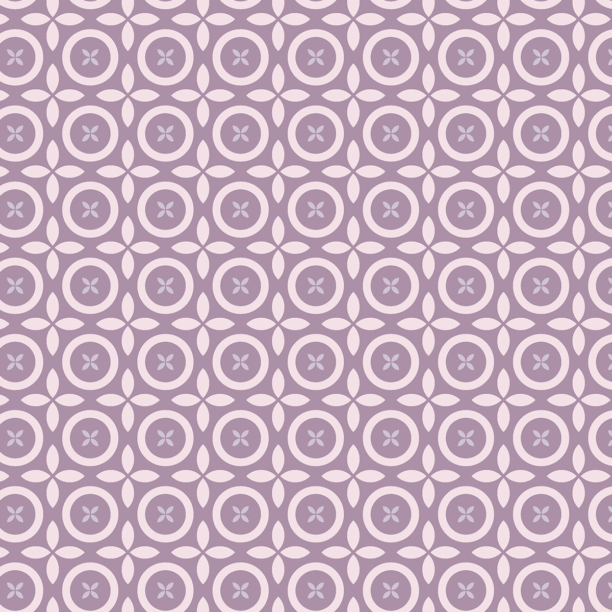 Lavender Flower Lattice print-only swatch, exact artwork crop without palette labels or margins.