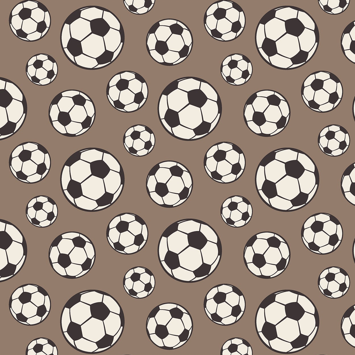 Portabella Soccer print-only swatch, exact artwork crop without palette labels or margins.