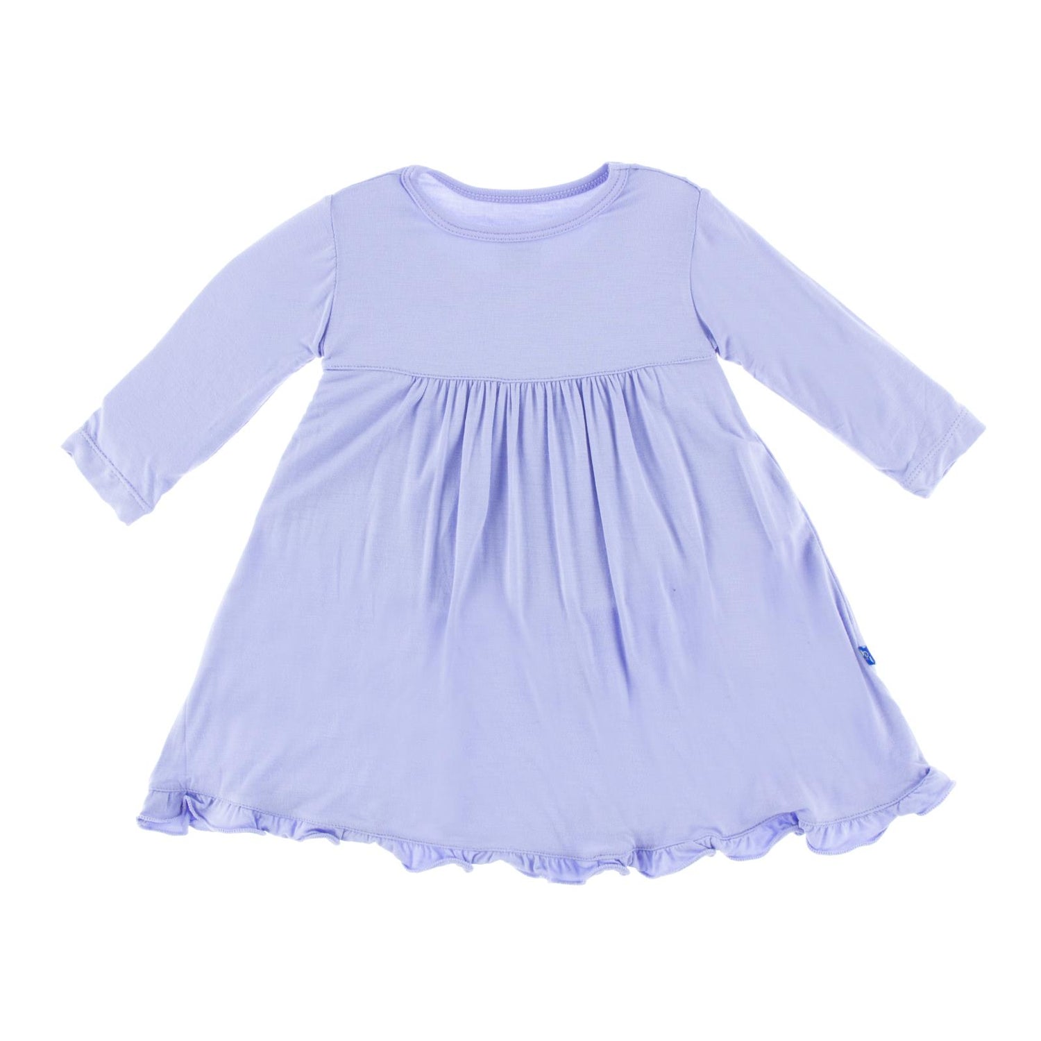 Classic Long Sleeve Swing Dress in Lilac