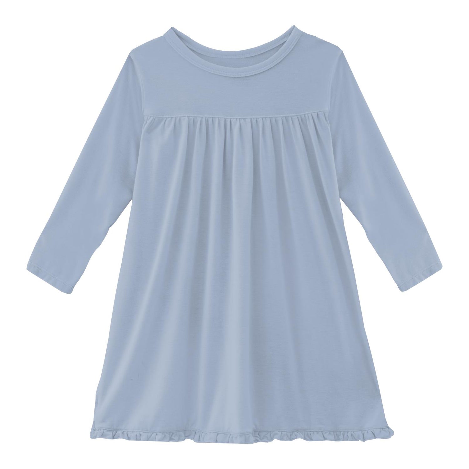 Classic Long Sleeve Swing Dress in Pond