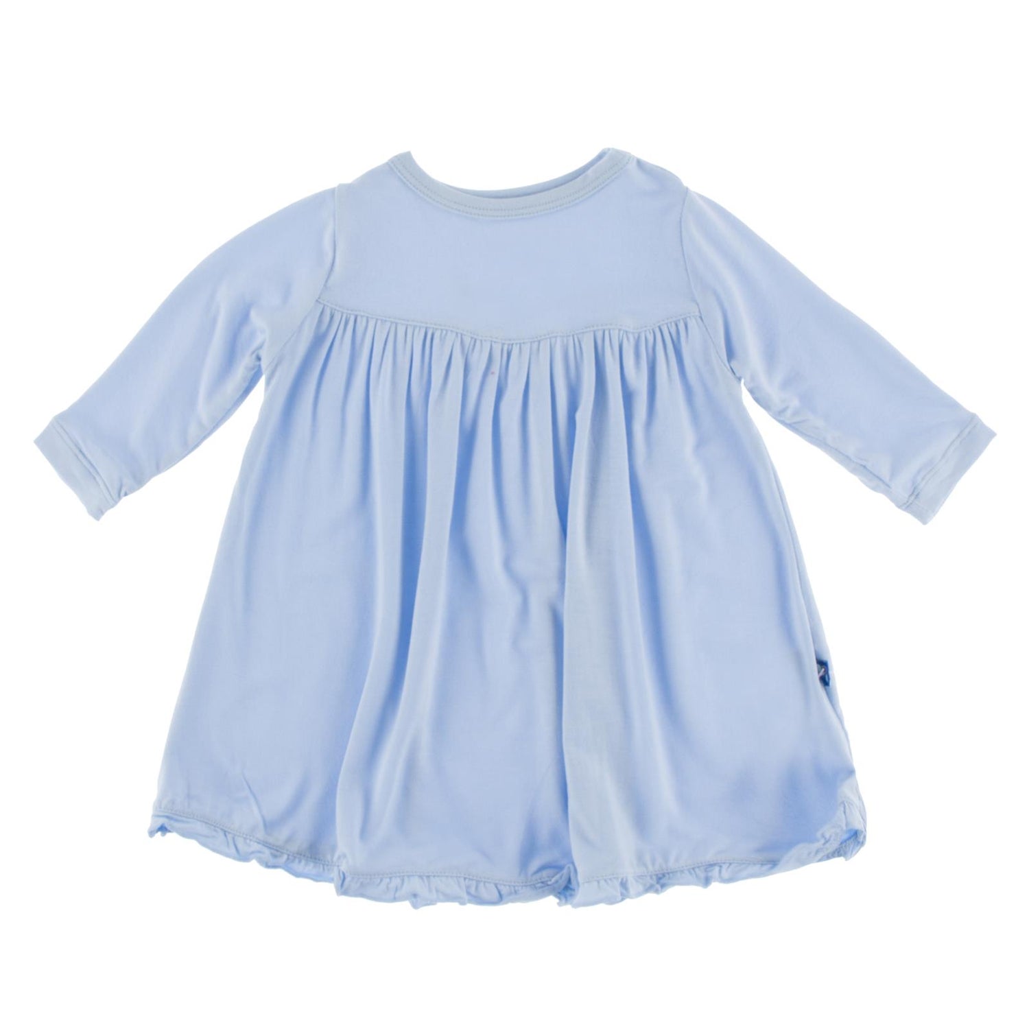 Classic Long Sleeve Swing Dress in Pond