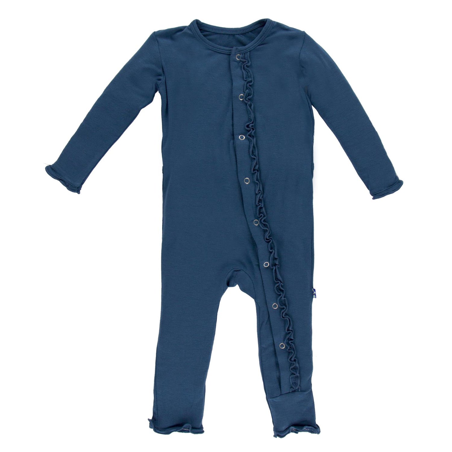 Basic Muffic Ruffle Coverall in Twilight