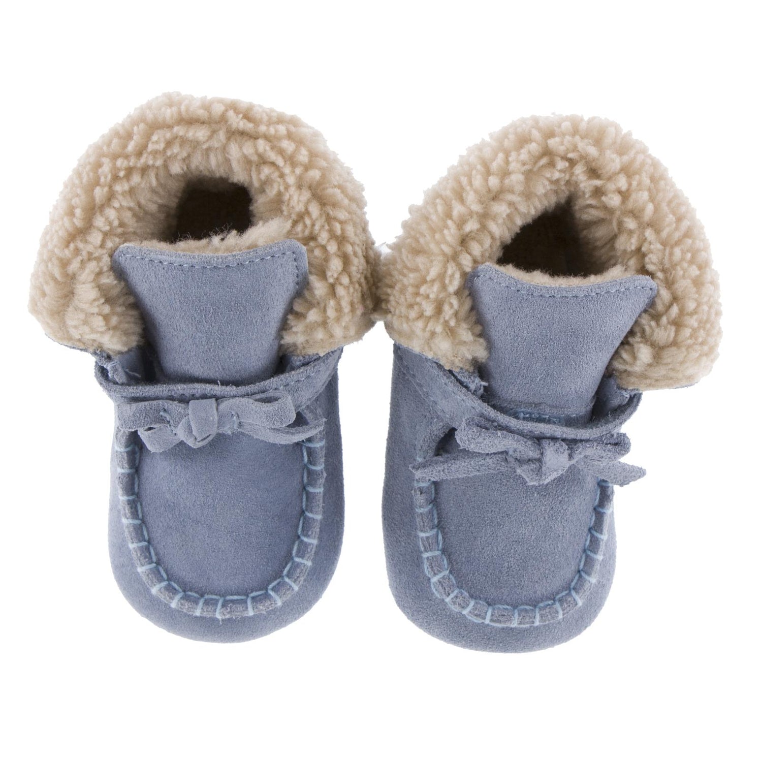 Infant Slip on Booties in Dusty Sky