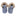 Infant Slip on Booties in Dusty Sky