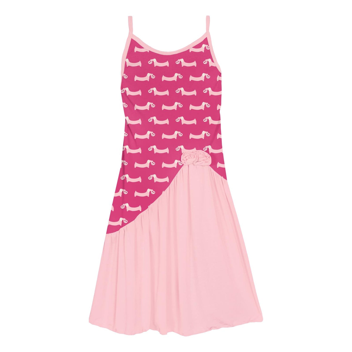 Print Luxe Tarantella Dress in Calypso Pretzel Pup