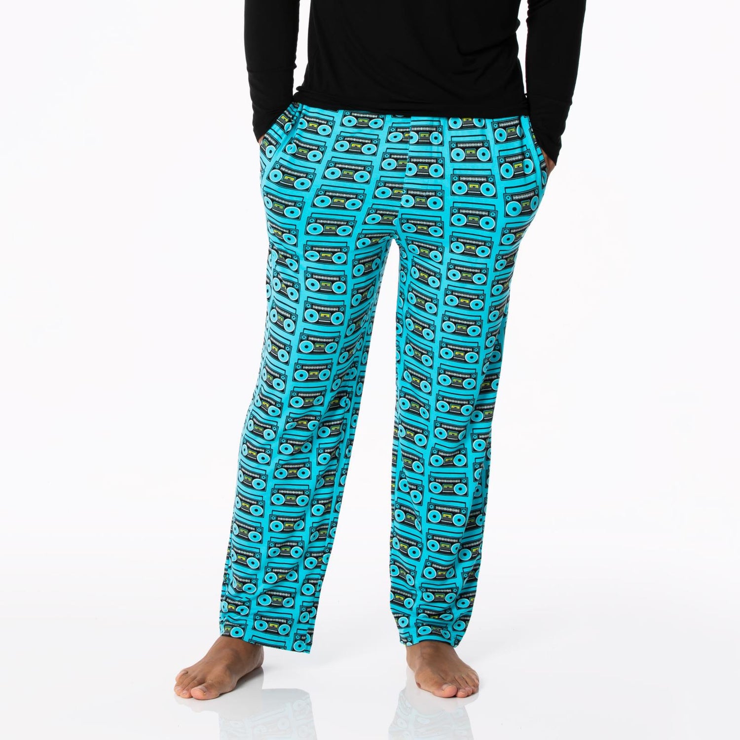 Men's Print Pajama Pants in Confetti Boombox