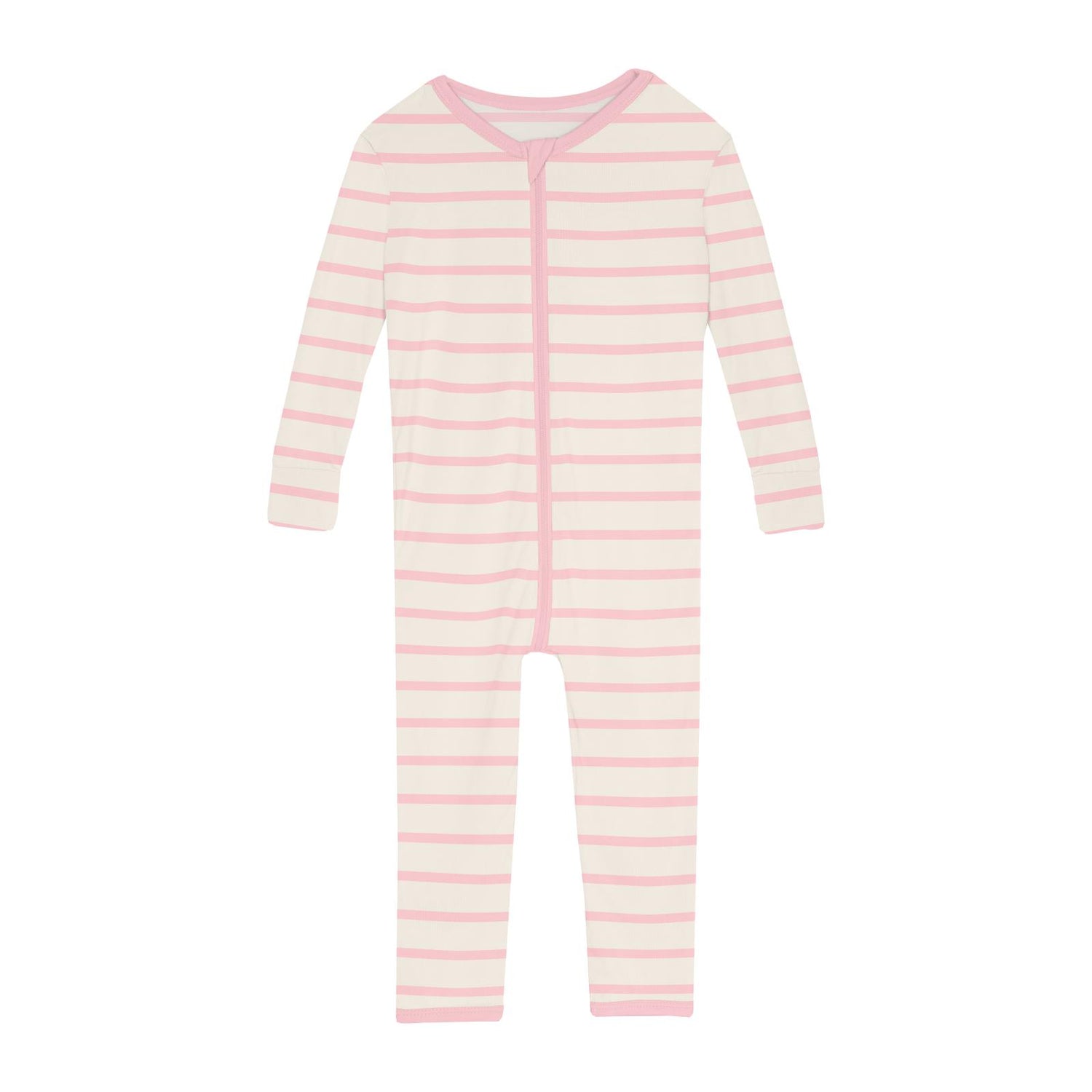 Print Convertible Sleeper with Zipper in Lotus Sweet Stripe