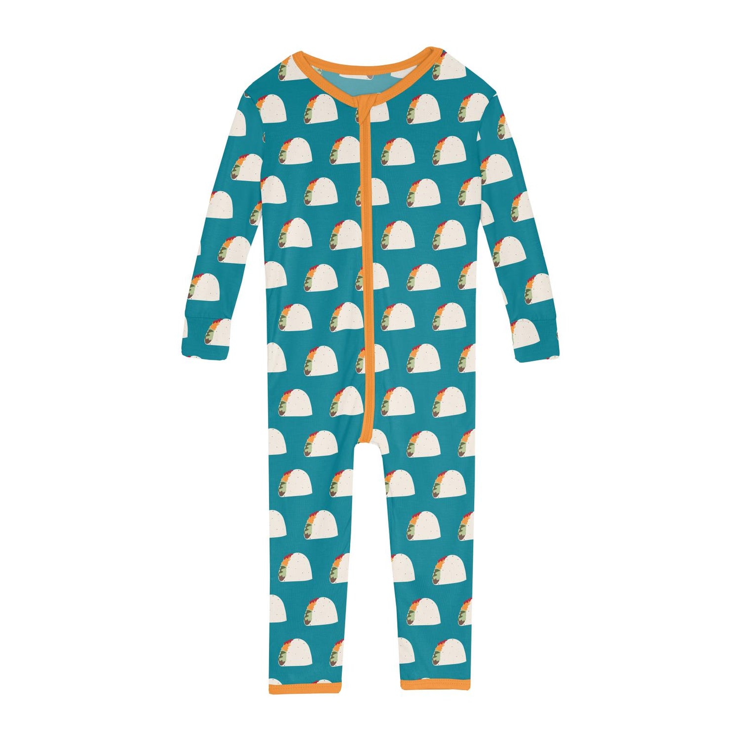 Print Convertible Sleeper with Zipper in Seagrass Tacos