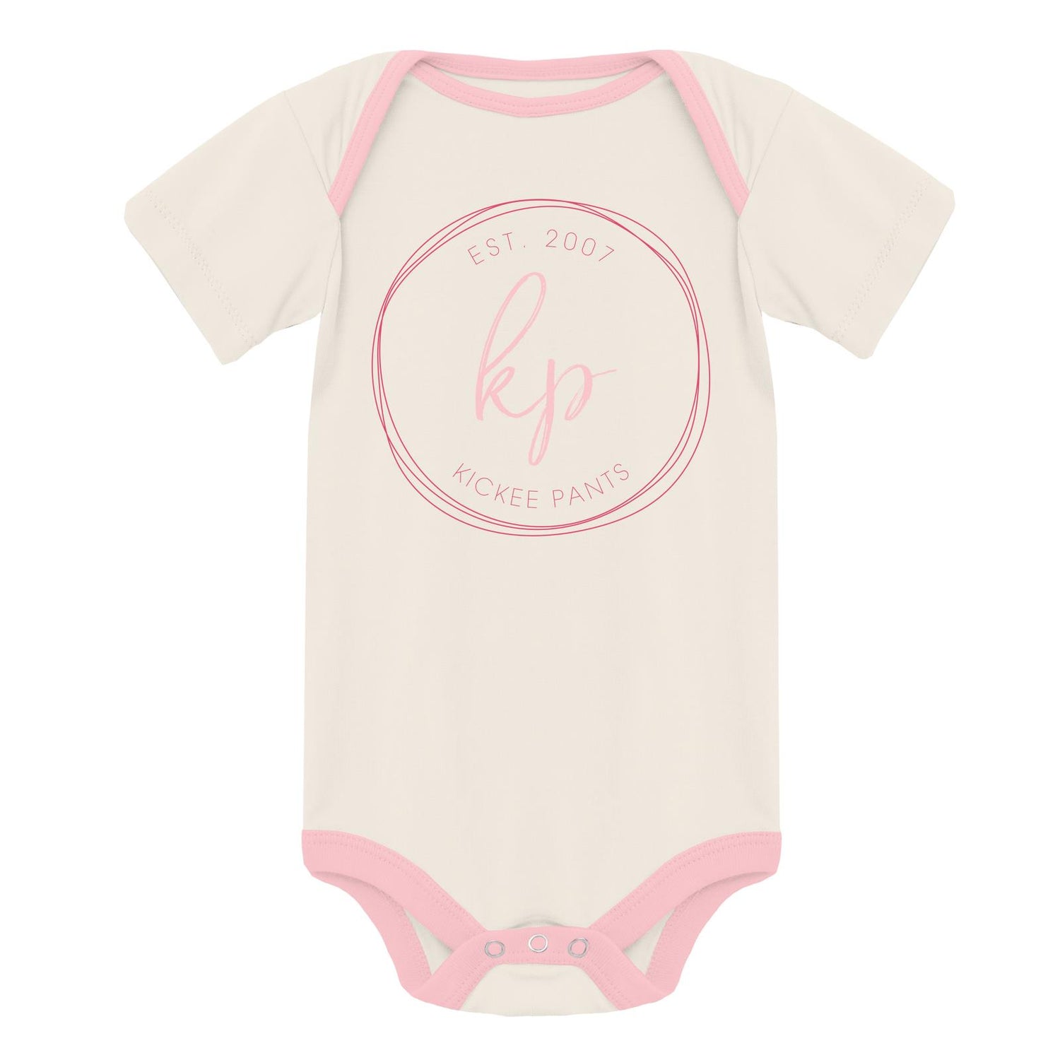 Short Sleeve Graphic One Piece in Natural KicKee