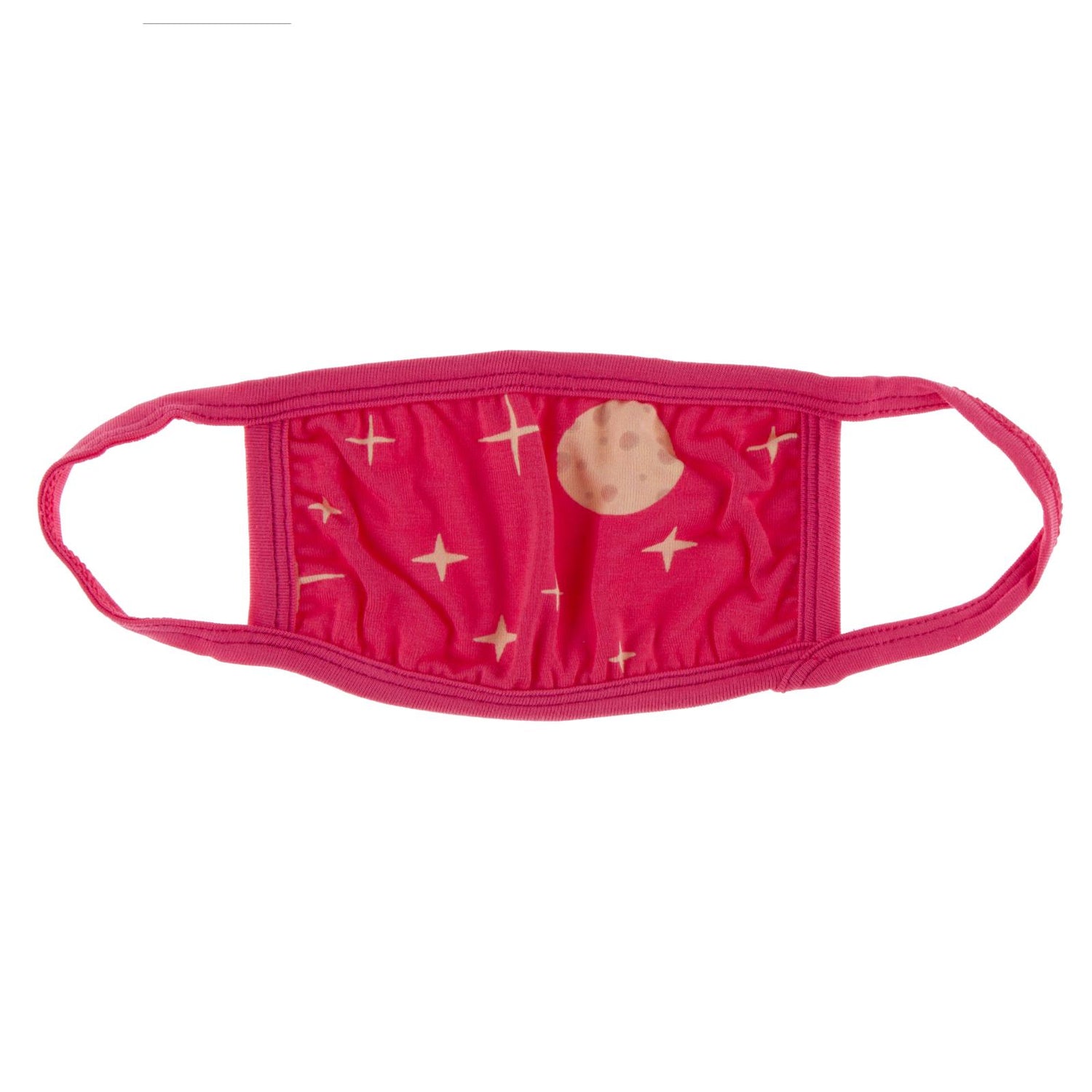Print Child Mask in Red Ginger Full Moon