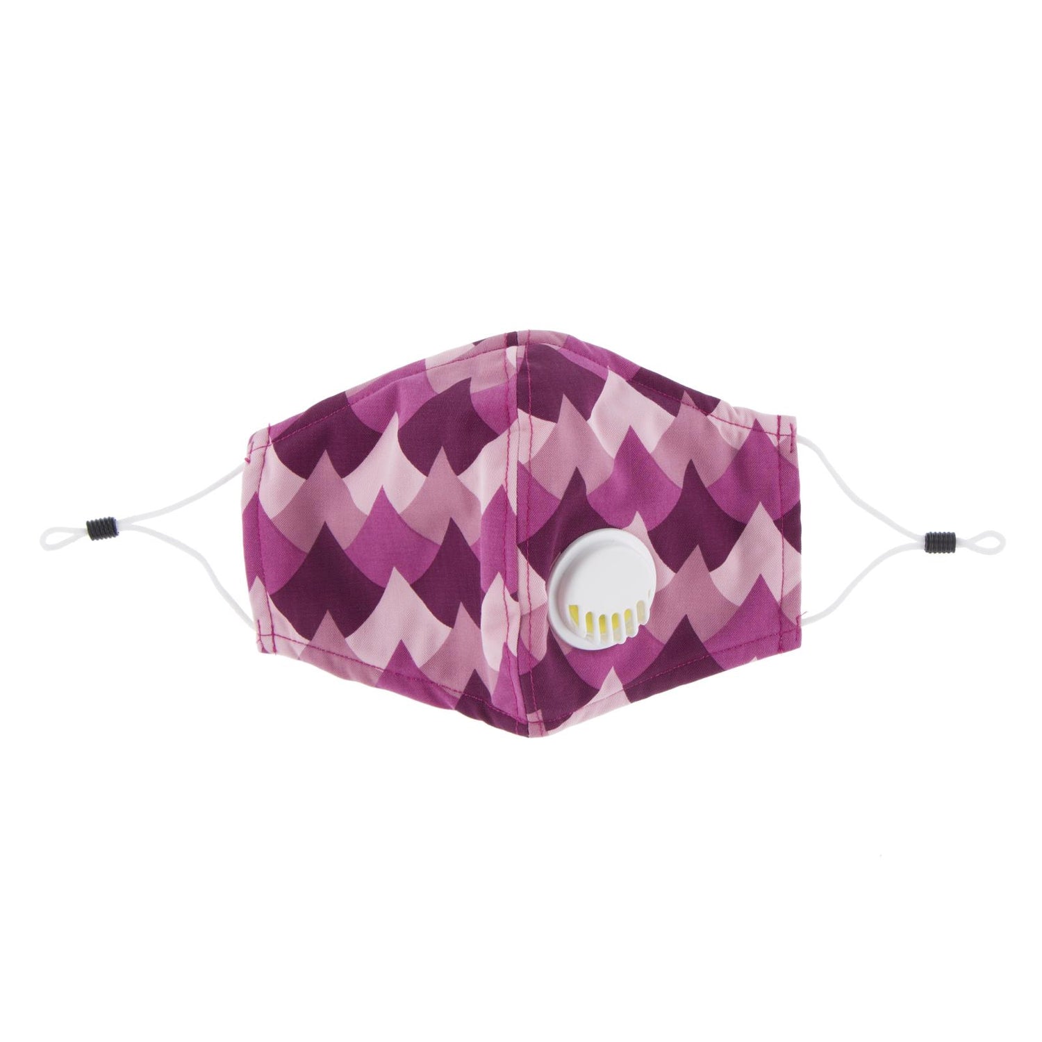 Print Waterproof Mask with Covered Vent and Filter for Kids in Melody Waves