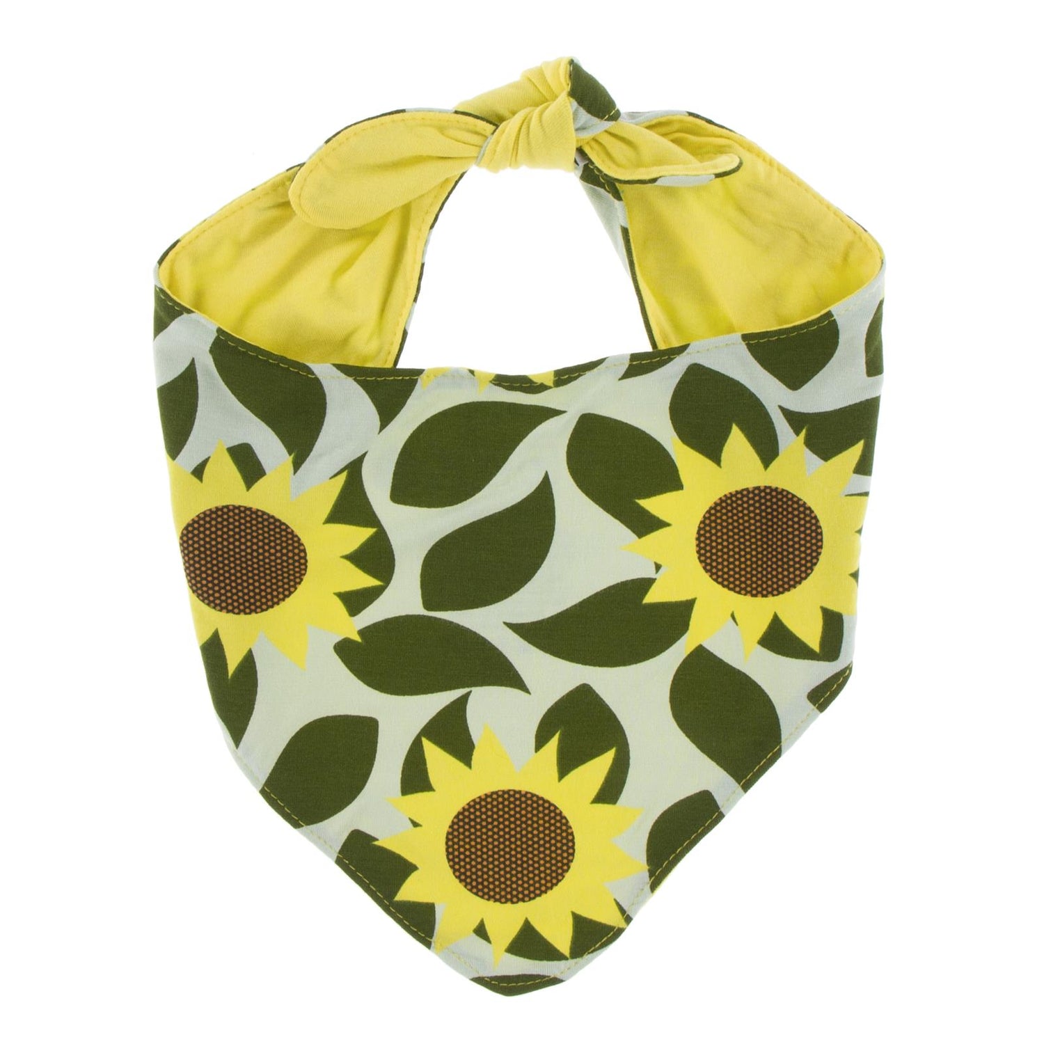 Print Dog Bandana in Aloe Sunflower