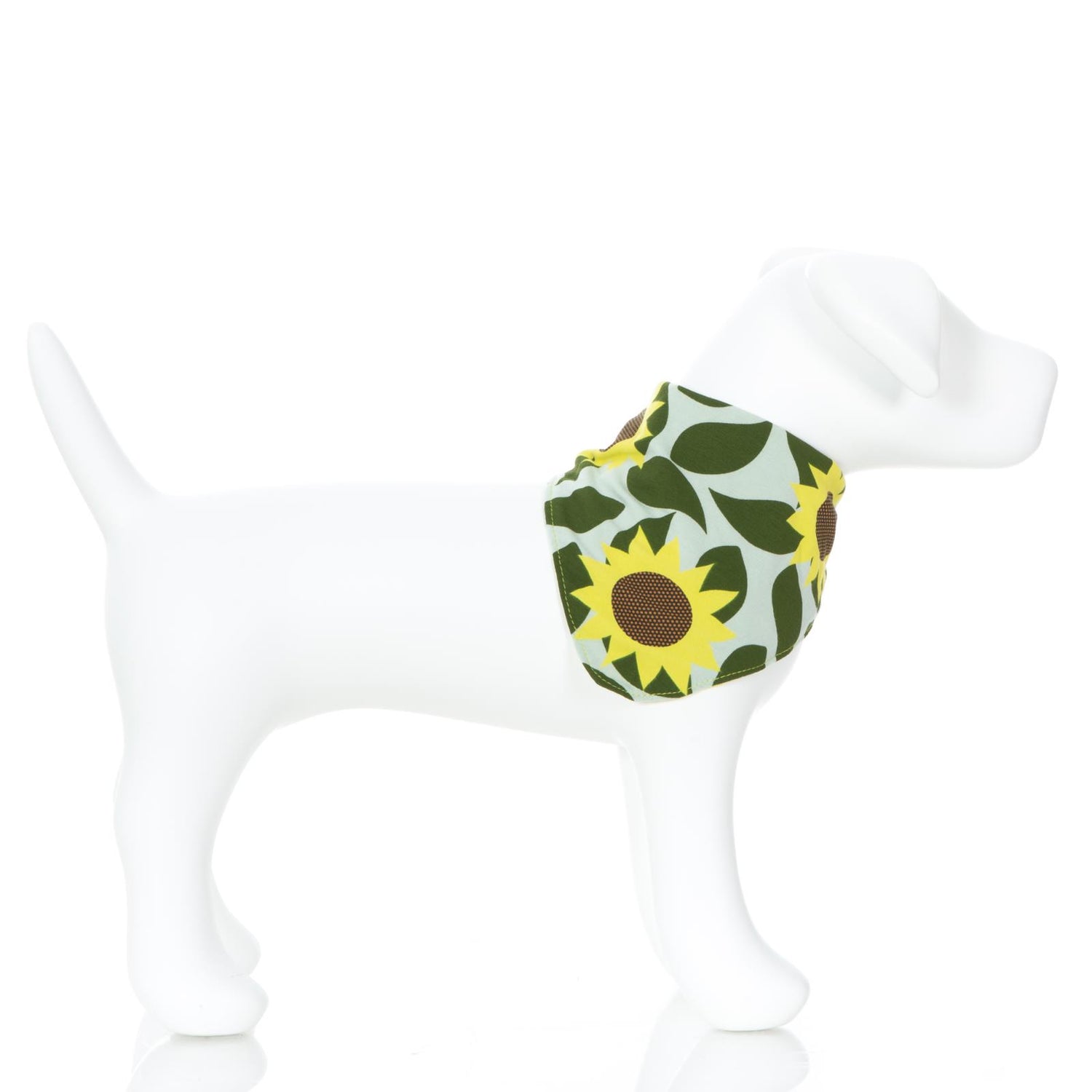 Print Dog Bandana in Aloe Sunflower