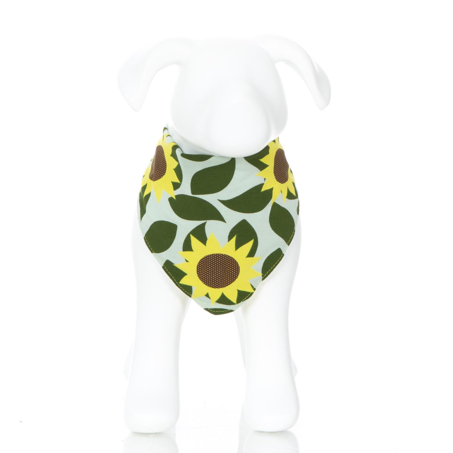 Print Dog Bandana in Aloe Sunflower