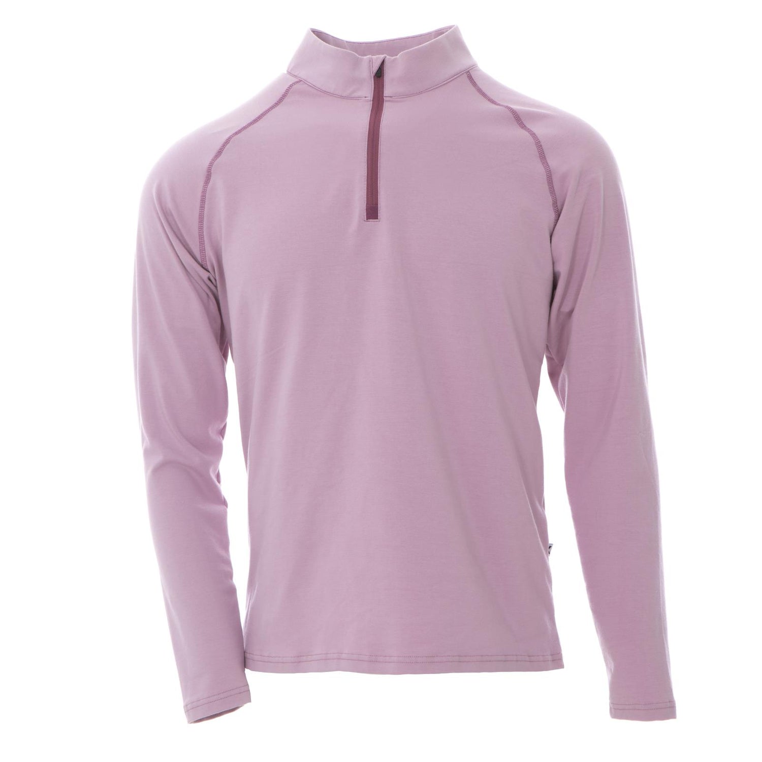 Men's Long Sleeve Luxe Jersey Sport Tee in Sweet Pea with Amethyst