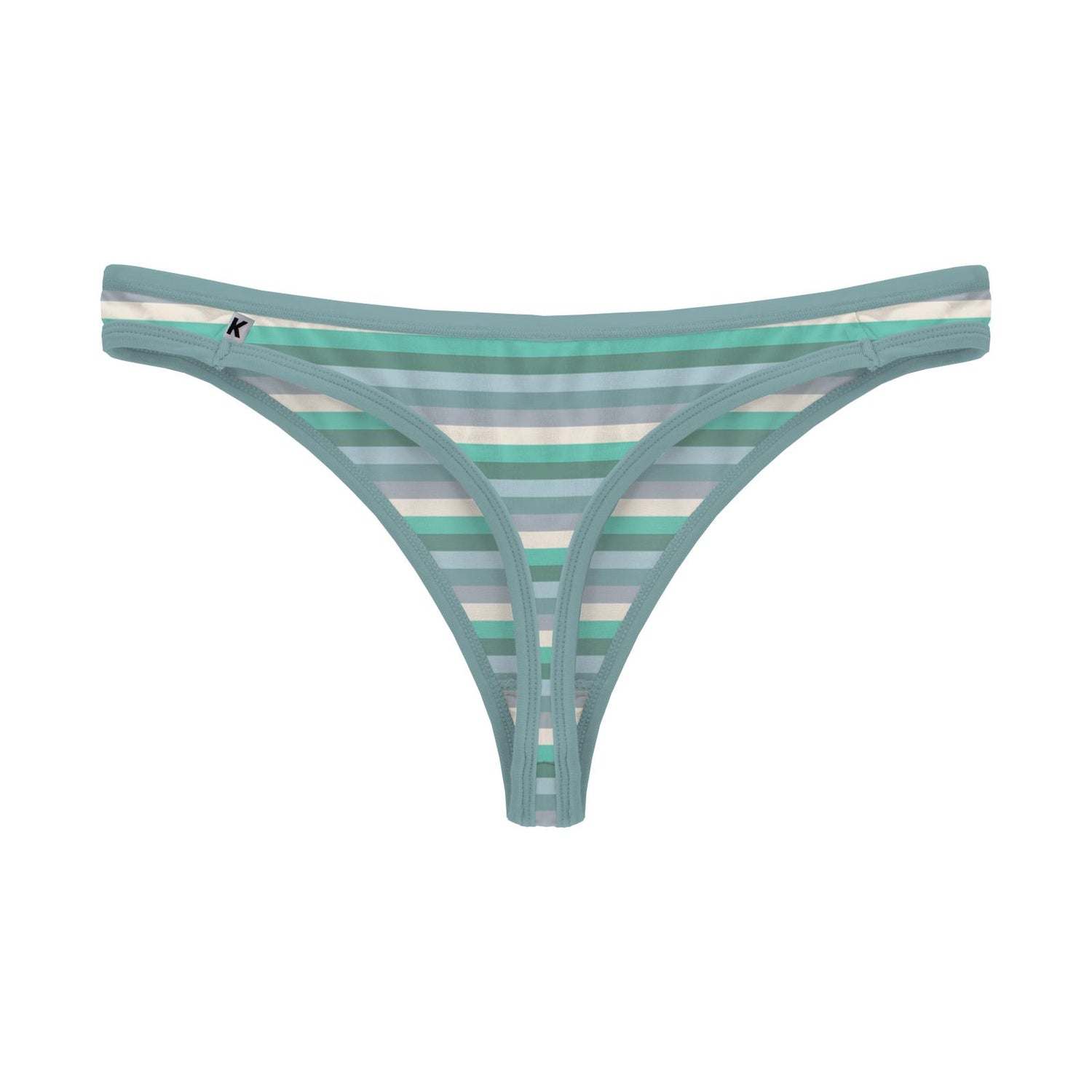 Women's Print Classic Thong in April Showers Stripe