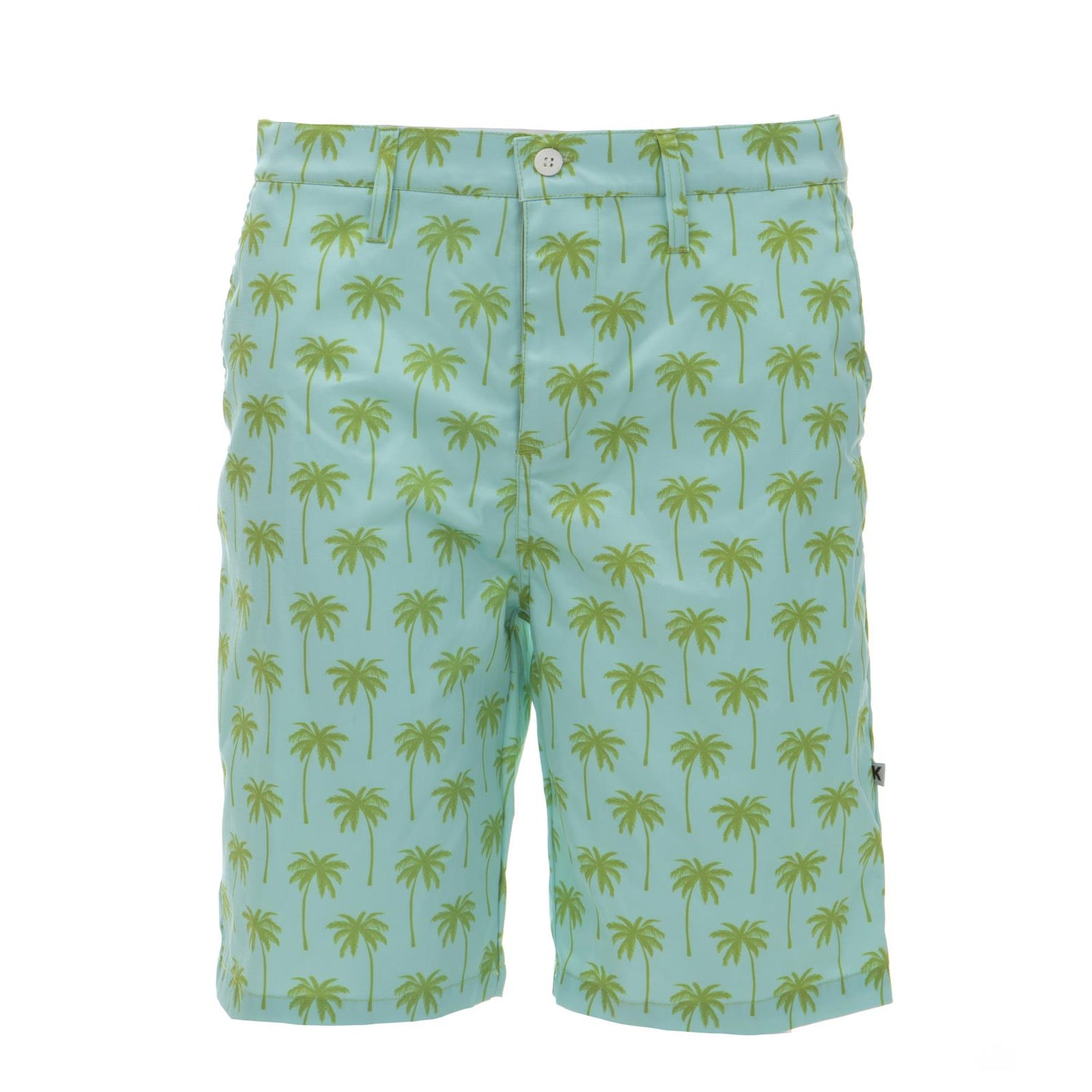 Men's Print Hybrid Swim Shorts in Summer Sky Palm Trees