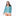Women's Print Long Sleeve Swim and Sun Cover Up in Summer Sky Waves