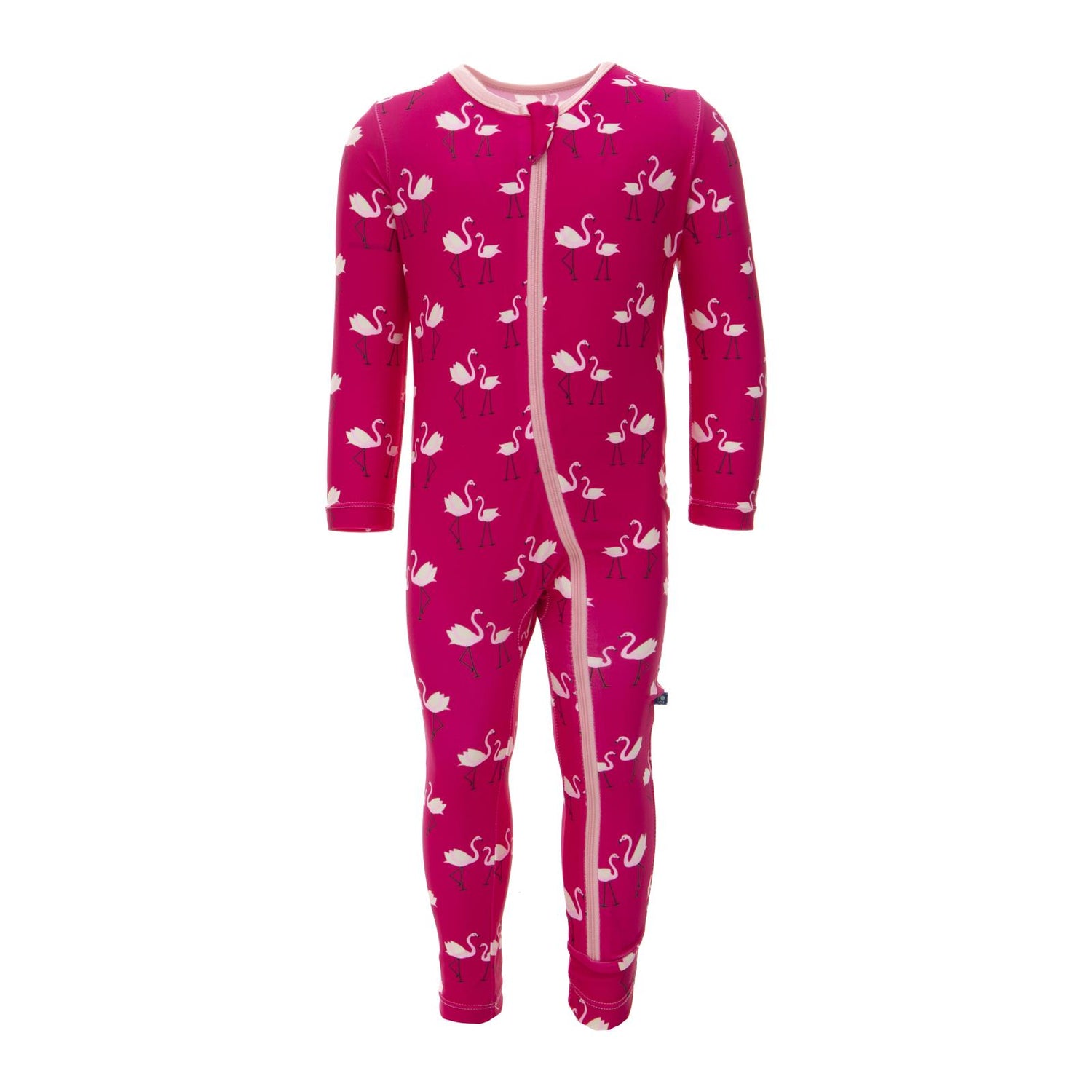 Print Swim Coverall in Calypso Flamingos