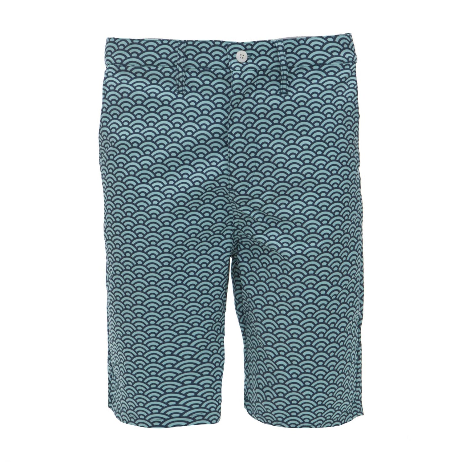 Men's Print Hybrid Swim Shorts in Summer Sky Waves