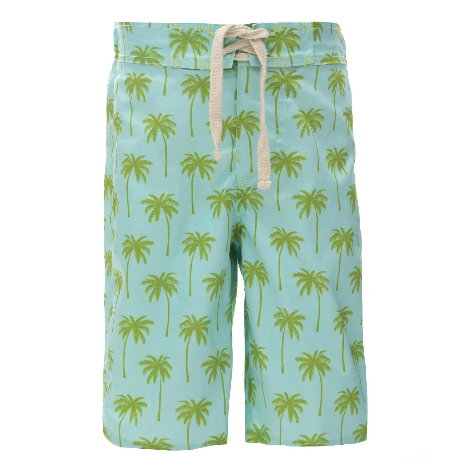 Print Boy's Swim Trunks in Summer Sky Palm Trees