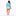 Women's Print Long Sleeve Swim and Sun Cover Up in Summer Sky Megalodon