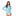 Women's Print Long Sleeve Swim and Sun Cover Up in Summer Sky Megalodon
