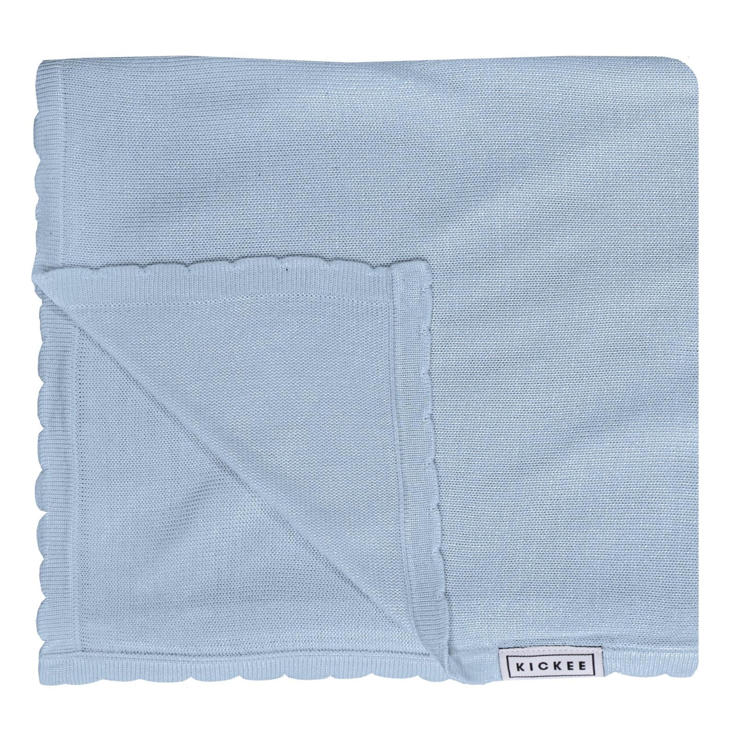 Knitted Toddler Blanket in Pond