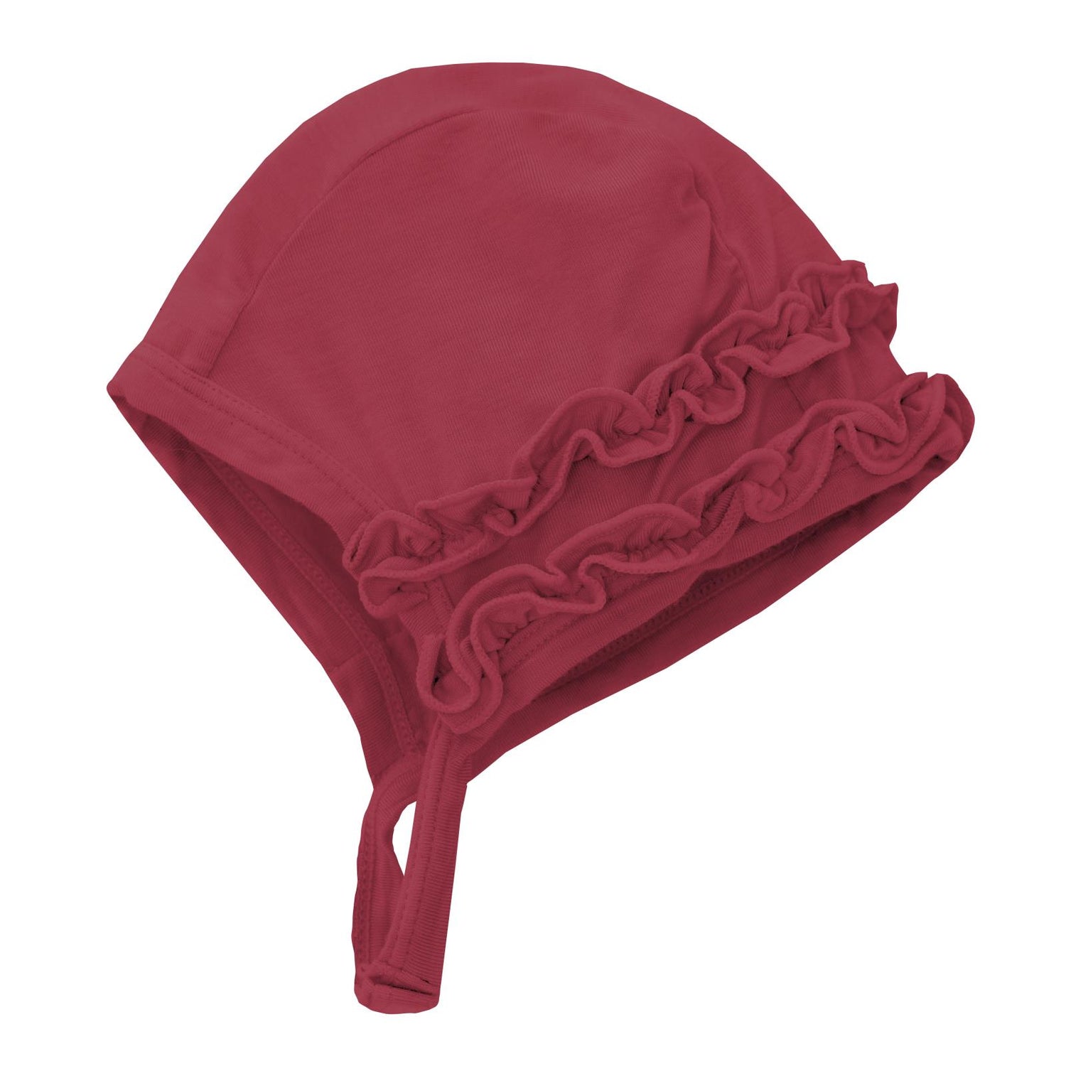Ruffle Bonnet in Wild Strawberry