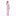 Women's Long Sleeved Collared Pajama Set in Sweet Pea with Natural