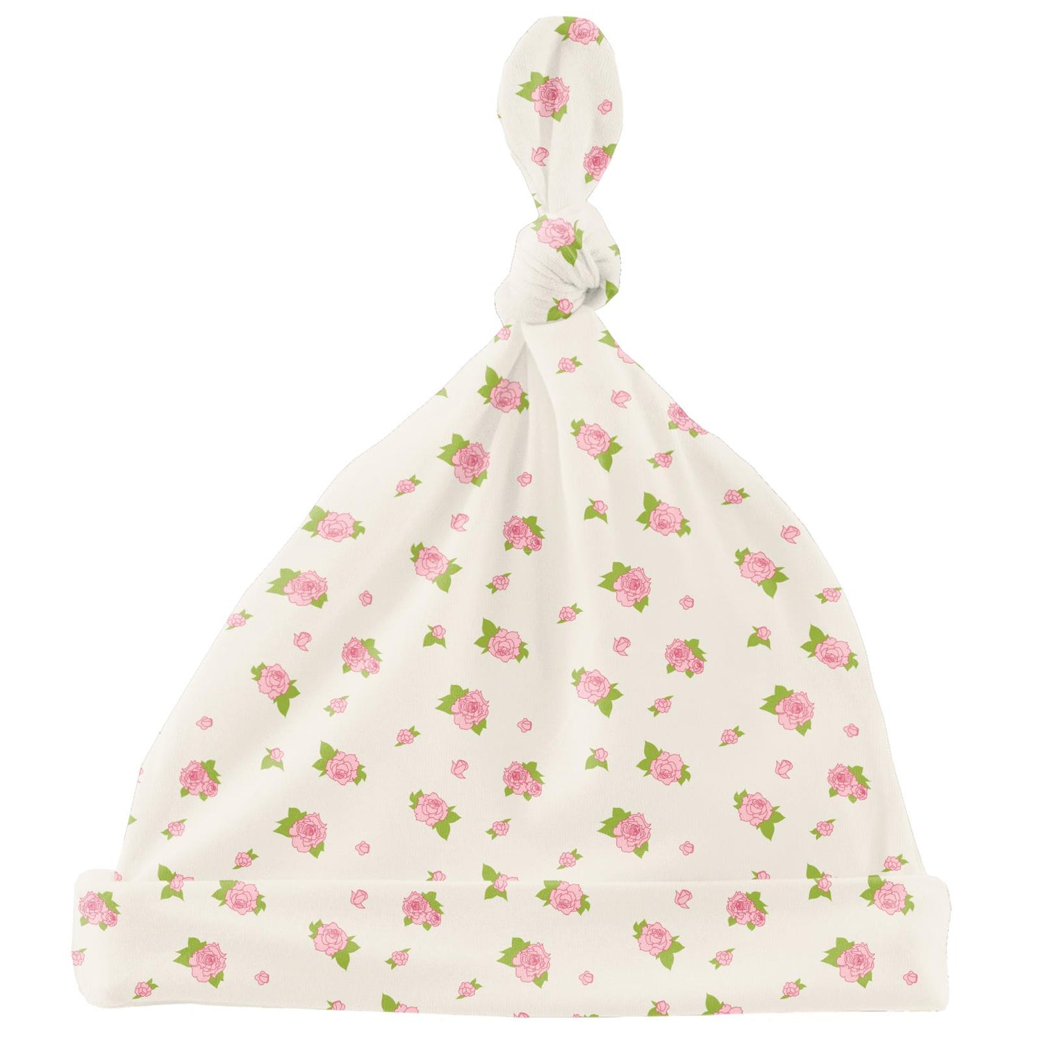 Print Knot Hat in Natural Buds