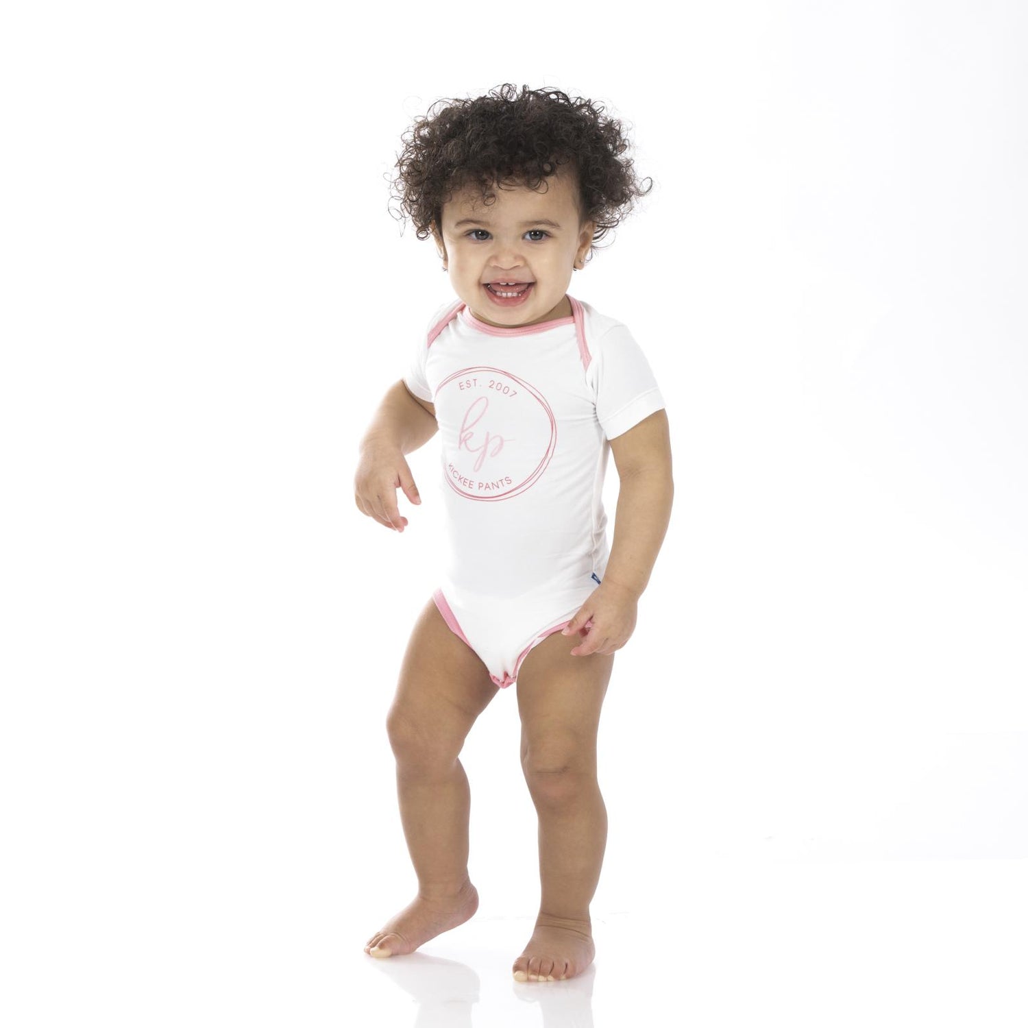 Short Sleeve Graphic One Piece in Natural KicKee