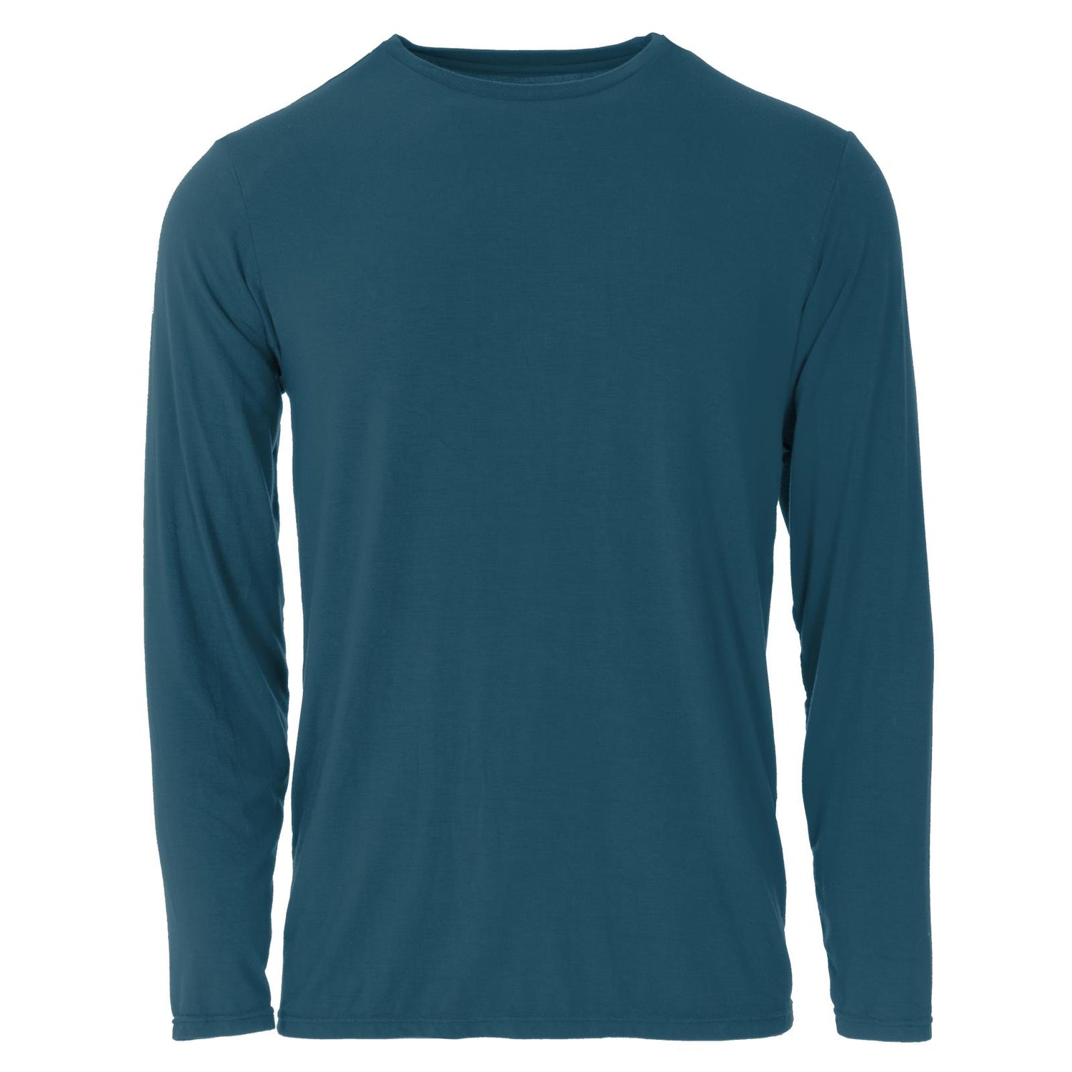 Men's Long Sleeve Crew Neck Tee in Peacock
