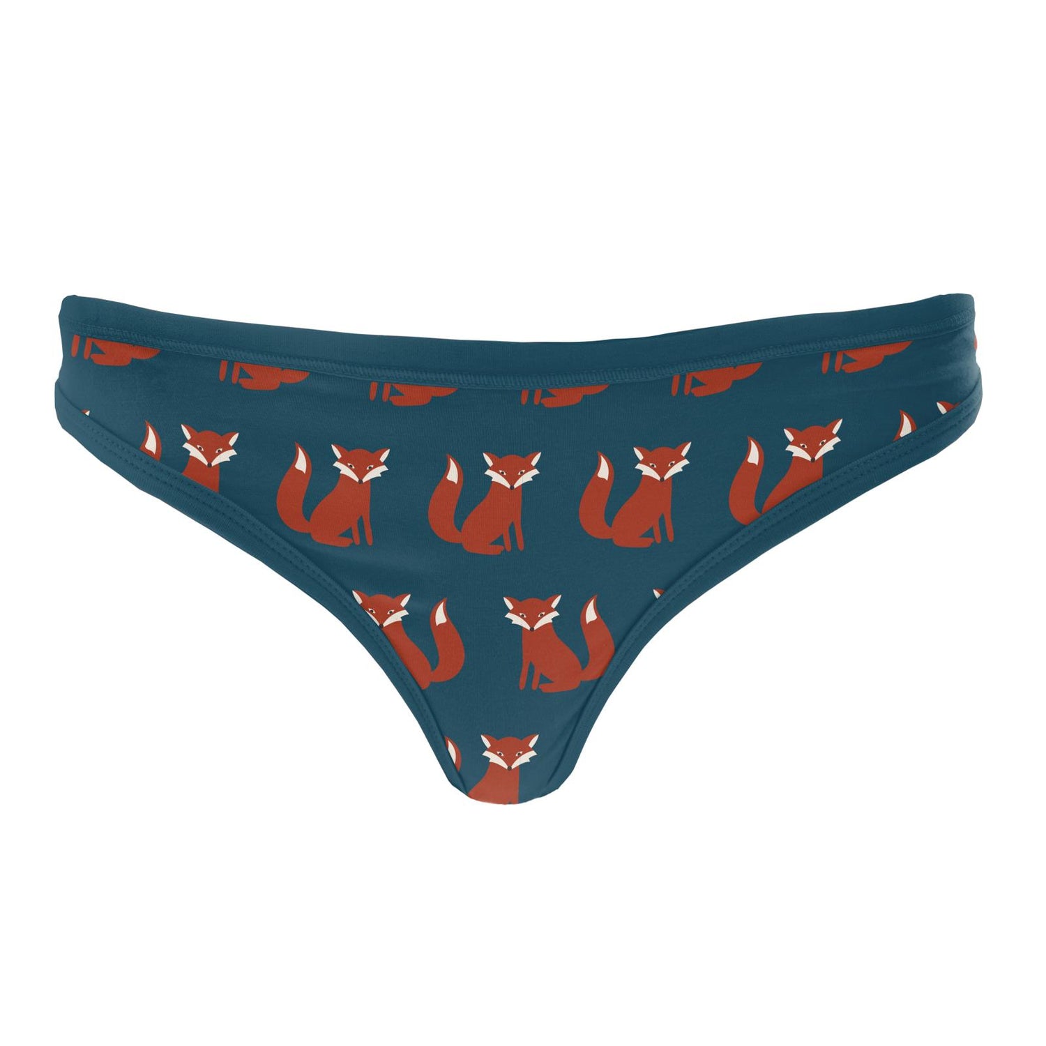 Women's Print Classic Thong in Peacock Fox
