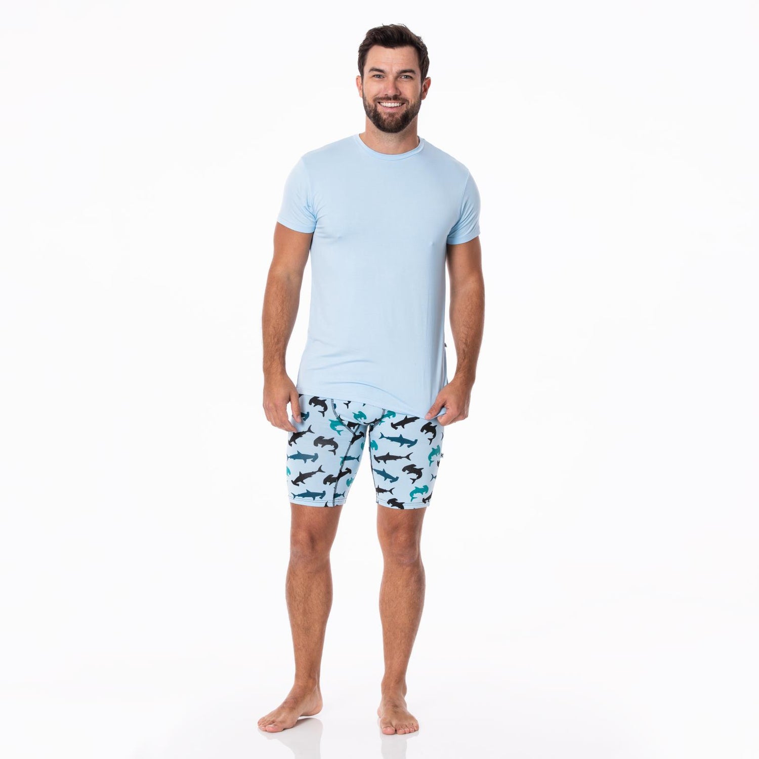 Men's Short Sleeve Crew Neck Tee in Pond
