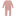 Print Coverall with Snaps in Peach Blossom Lace