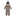 Print Layette Gown Converter & Single Knot Hat Set in Herringbone