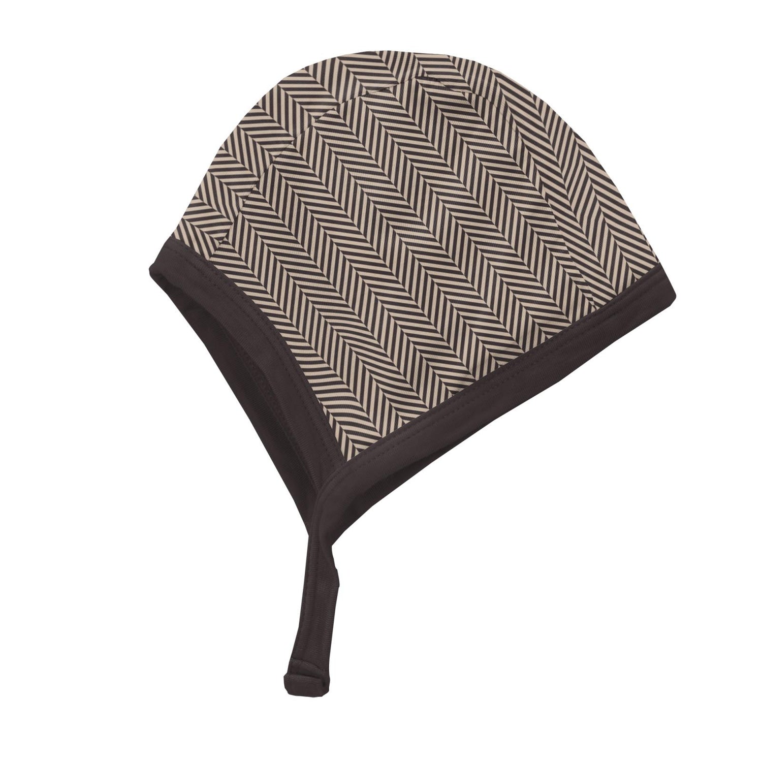 Print Aviator Hat in Herringbone