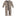 Print Muffin Ruffle Coverall with Zipper in Burlap Lace